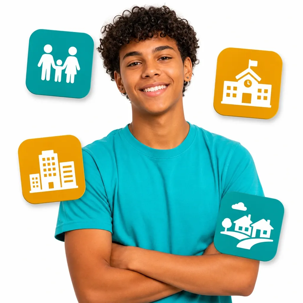 Jovem conectado à escola, empresa, comunidade e família, Instituto Jovens Brilhantes